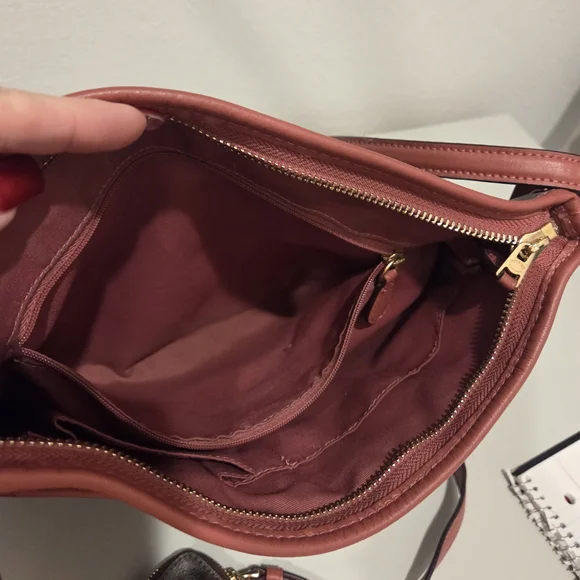 Coach Brown and Raspberry Women's Crossbody Set - Picture 10 of 15